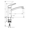 HANSGROHE Logis 160 álló mosogató csaptelep