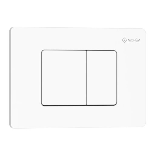 Mofém EVO 30 rozsdamentes acél nyomólap matt fehér színben