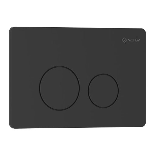 Mofém EVO 20 rozsdamentes acél nyomólap matt fekete színben