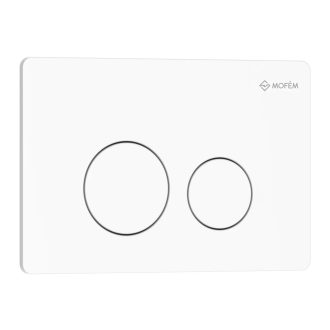   Mofém EVO 20 rozsdamentes acél nyomólap matt fehér színben