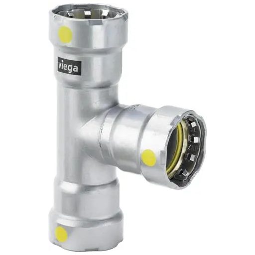 VIEGA 4618 Megapress G egál T-idom gázra, 1"