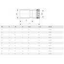 VIEGA 4615.1 Megapress G szűkítő idom gázra, 1" x 3/4"