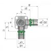 COMAP 7471DGW MultiSkin press talpas hosszú II-es falikorong, 16x2mm - 1/2" - 51mm