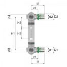 COMAP 7507W MultiSkin press szerelt falikorong, 16x2mm - 1/2" - 150mm