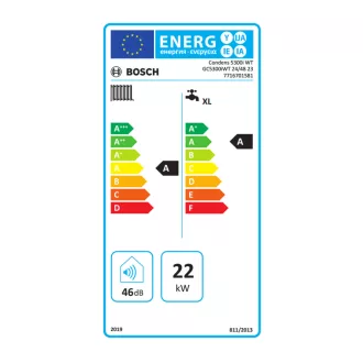   BOSCH Condens 5300i WT 24/48 S23 ERP fali kondenzációs hőközpont