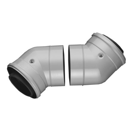 BOSCH AZB 608/1 koncentrikus könyök 45° PPs/alu 80/125 mm 2db