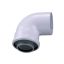 X BOSCH AZB 910 koncentrikus könyök 90° PPS/alu 60/100 mm