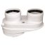 X BOSCH AZB 922 adapter szétválasztott rendszerű égéstermék elvezetéséhez 60/100 - 80/80 mm