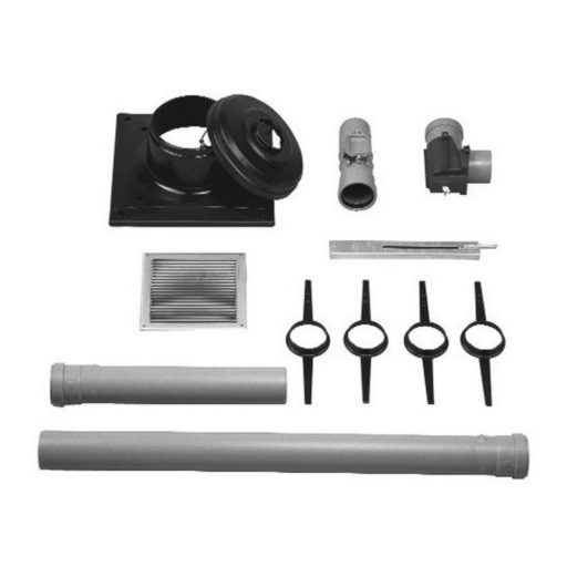 X BOSCH AZB 614/1 égéstermék elvezető készlet szétválasztott rendszerhez, kéményben vezetéshez 80 x 1650 mm