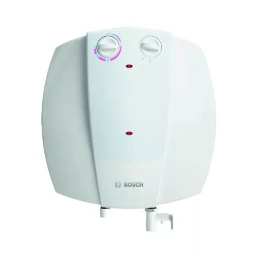 Bosch Tronic 2000T fehér villanybojler két forgatógombbal és alsó vízbekötéssel