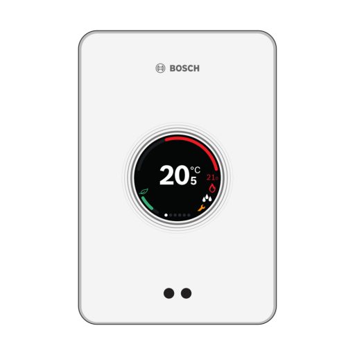Bosch EasyControl CT 200 vezetékes programozható digitális szobatermosztát Wi-Fi vezérléssel, fehér