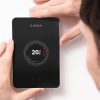 Bosch EasyControl CT 200 vezetékes programozható digitális szobatermosztát Wi-Fi vezérléssel, fekete