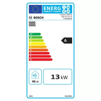   BOSCH Condens 3000 W ZSB 14-3 CE 23 fali kondenzációs fűtő gázkazán