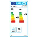 X BOSCH Condens GC7000iW 30/35 CB 23 fali kondenzációs kombikazán fekete üveg előlappal