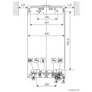 BOSCH Condens GC5700iW 30/35 ERP fali kondenzációs kombi gázkazán, 35 kW
