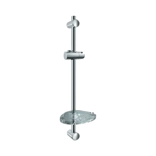 STROHM TEKA Baltic króm zuhanytartó rúd szappantartóval, 60cm