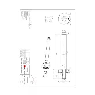   STROHM TEKA Alaior függőleges zuhanykar fejzuhanyhoz, 200 mm





