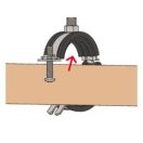 FISCHER FGSR csuklós gumibetétes csőbilincs 45-50mm, 6/4"
