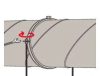 FISCHER LGS kétrészes légtechnikai bilincs, 112 mm