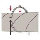 FISCHER LGS kétrészes légtechnikai bilincs, 112 mm