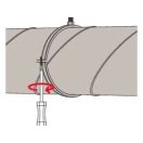 FISCHER LGS kétrészes légtechnikai bilincs, 160 mm