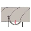 FISCHER LGS kétrészes légtechnikai bilincs, 200 mm