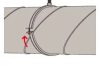 FISCHER LGS kétrészes légtechnikai bilincs, 200 mm