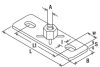 FISCHER GPL M10 alaplap, 80x30x3mm