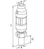 FISCHER PDH M8 csuklós felfüggesztő, 74mm