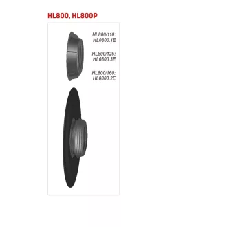 HL 800/110 szigetelt csőátvezetés bitumengallérral és rögzítőgyűrűvel, DN110