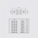 TE-SA press toldó idom, 26 x 3mm

