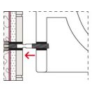 FISCHER WD mosdótál- és vizelderögzítő szett, 10x120mm