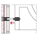 FISCHER WST mosdótál- és vizelderögzítő szett, 12x180mm