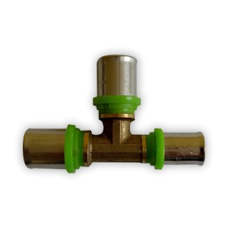 TE-SA press szűkített T-idom, 20x20x16 mm

