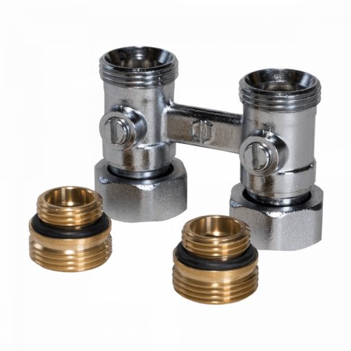 FixTrend egyenes golyóscsapblokk, 1/2" x G3/4" (FixTrend radiátorhoz)