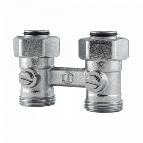 FixTrend egyenes golyóscsapblokk, G3/4" x G3/4" (Kermi, Radel radiátorokhoz)