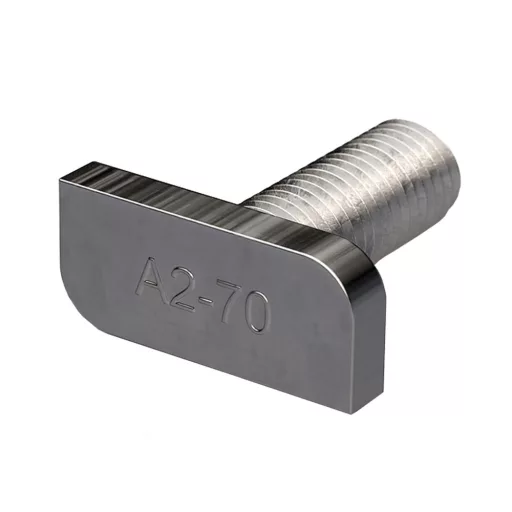 RENUSOL kalapácsfejű csavar inox, M8x20 mm, A2-70 jelöléssel a fejen