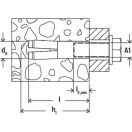 FISCHER EA M6 N feszítődübel, 100 db/csomag