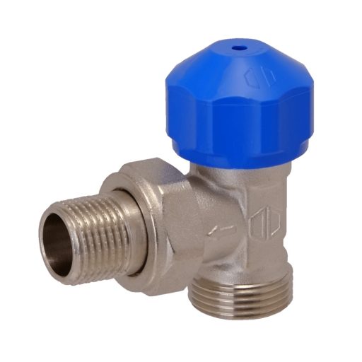 FixTrend előbeállítható sarok termosztatikus radiátorszelep, 1/2" x G3/4"