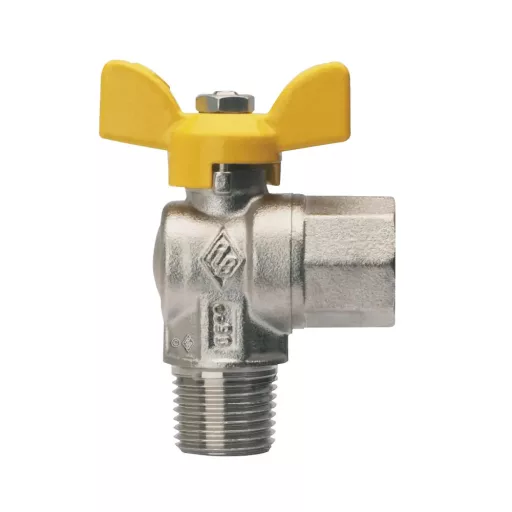 TECNOVIELLE sarok golyóscsap gázra 3/4" fix KB