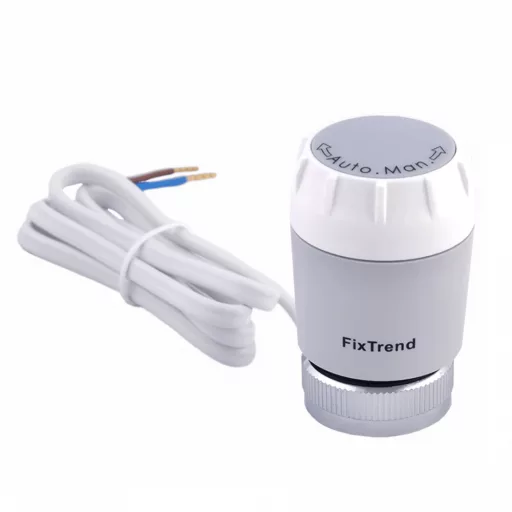 FixTrend Blue Line termoelektromos fej, alapban zárt, M30x1.5mm, 230V, szürke