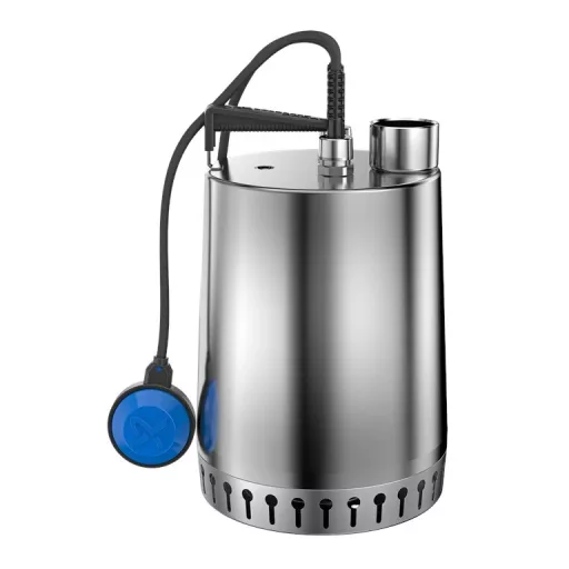 GRUNDFOS Unilift AP12.40.08.A1 rozsdamentes búvárszivattyú úszókapcsolóval, oldalnézet