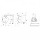 GRUNDFOS Magna1 25-100 keringető szivattyú 180mm, 6/4"