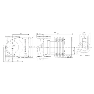   GRUNDFOS Magna1 40-120 F 250 karimás keringető szivattyú 250mm, DN40