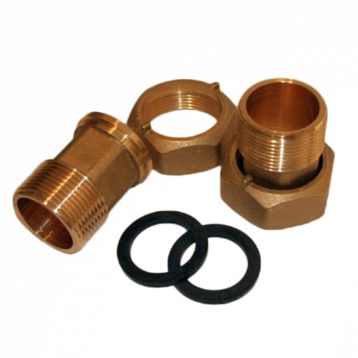 B-METERS csatlakozó párban, tömítéssel, plombázható, 1" vízórákhoz