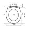 ALCAPLAST A60 antibakteriális WC ülőke
