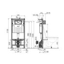 ALCAPLAST AM101/1120 Sádromodul önhordó WC szerelőkeret
