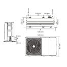 BAXI AURIGA 16T-A inverteres monoblokk levegő-víz hőszivattyú, 16 kW