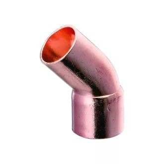 Concept 5040 forrasztható réz ív idom 45° tokkal, 54 mm, termékfotó