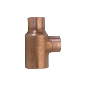 Concept 5130R forrasztható réz szűkített T-idom 18x15x15 mm, oldalnézet